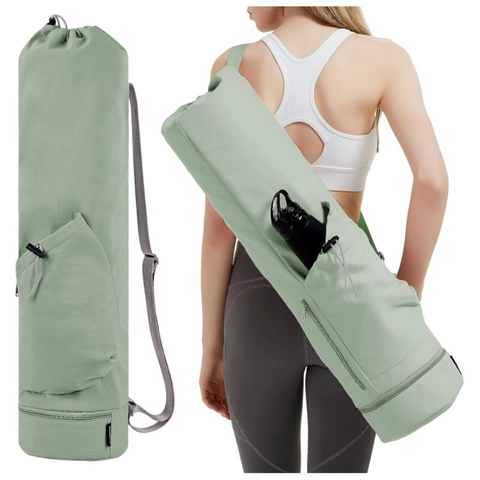 Multifunctionele Yogamat Tas Waterdichte Nylon Gym Sporttas Reis Schoudertas Met Natte Vak