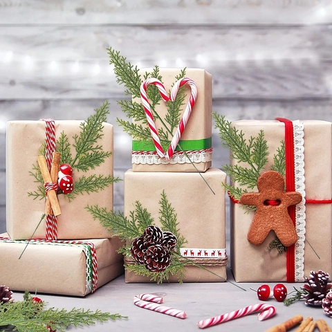 Artificial Pine Needle Branch Greenery Stem PE Plastic Cypress Leaves For DIY Christmas Tree Wreath Holiday Decoration