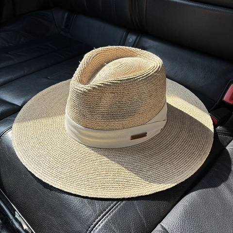 Cappello Fedora In Paglia Di Raffia A Tesa Larga Protezione Solare Estate Spiaggia Stile Francese Donne Uomini