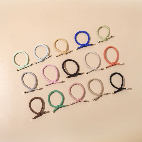Braided Elastic Hair Ties Fabric Ponytail Holders Knotted Bands High Elasticity Minimalist Fashion Accessories Women
