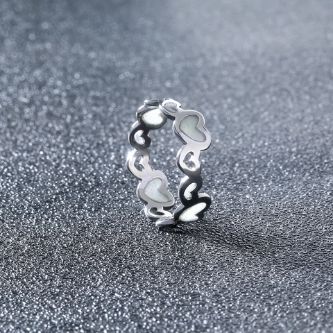 Leuchtender Herz Schmetterling Stern Welle Infinity Love Ring 304 Edelstahl Glow In The Dark Mode Schmuck Damen