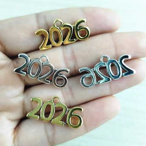 2026 Nummernanhänger Zinklegierung Pendants Für DIY Schmuckherstellung Halskette Armband Dekoration Antik Stil