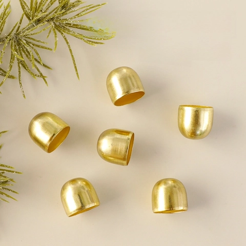Campanelli Di Natale Metallo Ornamenti Appesi Decorazioni Per Albero Di Natale Scena Di Festa Stile Vintage Rosso Oro