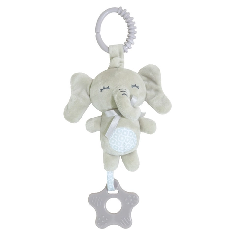 Baby Plush Hanging Rattle Toys With Teether Animal Shape Soft Stroller Crib Wind Chime Squeaker For Infants
