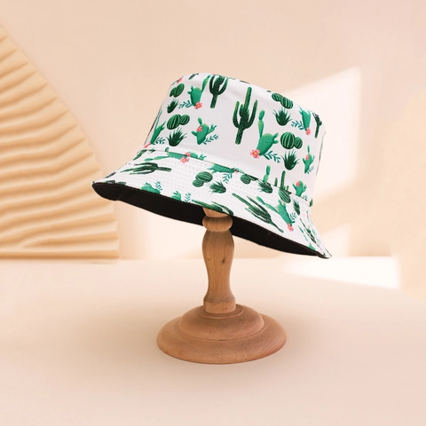 Sommer Bedruckter Anglerhut Für Damen Herren Sonnenschutz Sonnenhut Mit Kaktus Blumen Tropenpflanzen Muster Reise Strandhut