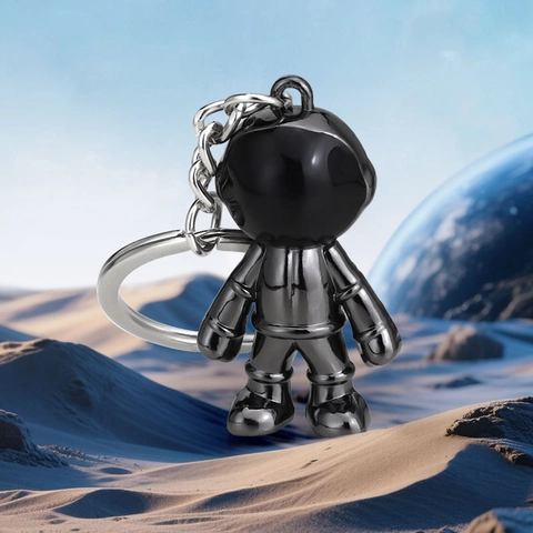 Astronaut Weltraum Hase Metall Schlüsselanhänger 3D Spaceman Zinklegierung Auto Schlüsselring Tasche Anhänger Geschenk
