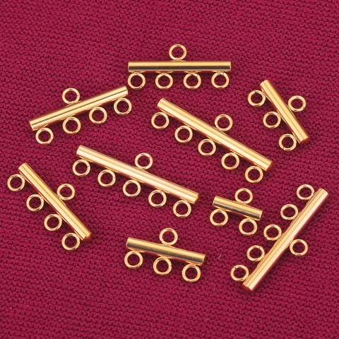 Chiusura A Scorrimento Multifilo In Acciaio Inossidabile Connettore Gioielli Per Collane Bracciali Multistrato DIY