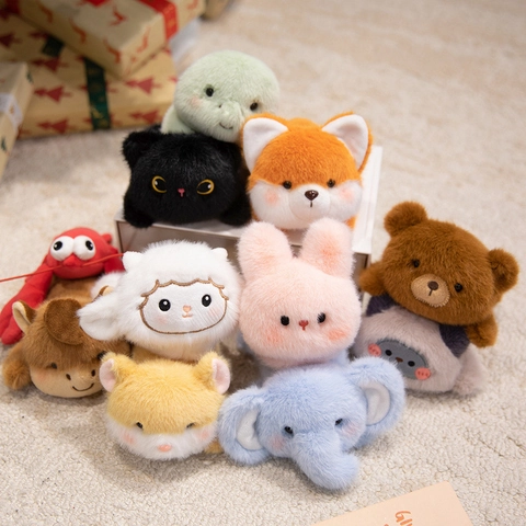 Cute Animal Plush Fridge Magnets Soft 3D Elephant Rabbit Fox Lobster Stuffed Magnetic Home Decor Ornament For Kids Girls
