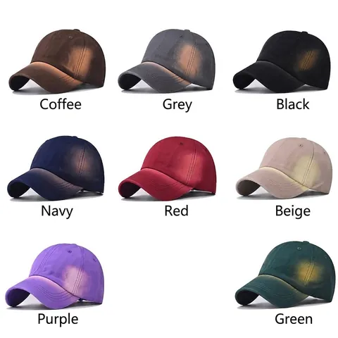 Casquette De Baseball En Coton Lavé Délavé Rétro Style Industriel Vintage Ajustable Chapeau Pare-Soleil Pour Hommes Et Femmes