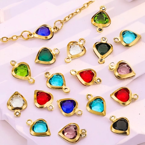 Small Glass Hearts