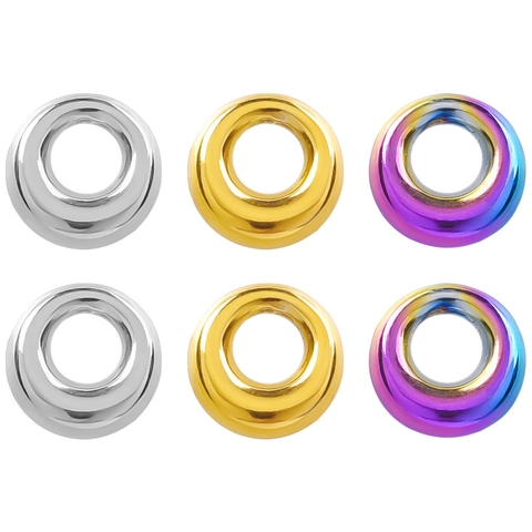 Pendente Geometrico Tondo Cavo Acciaio Inossidabile 304 Placcato Sottovuoto Mini Ciondolo Cerchio Per Gioielli Fai Da Te