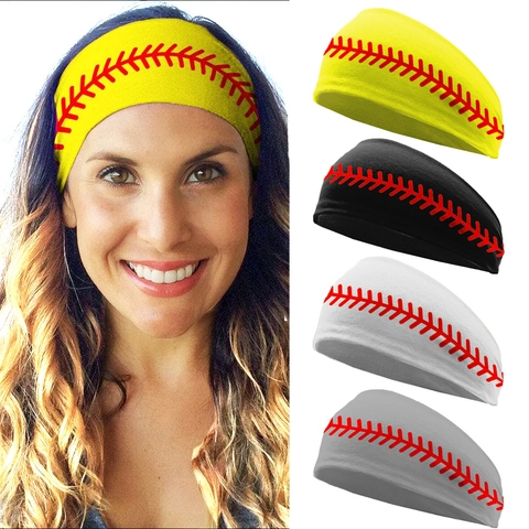 Sports Headband For Men And Women Polyester Spandex Elastic Sweat Wicking Quick Dry Baseball Basketball Soccer Prints