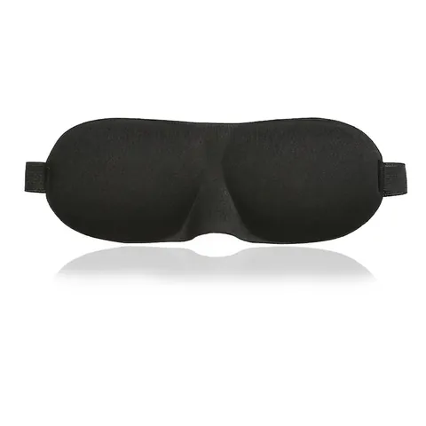3D Contoured Sleep Eye Mask Blackout Breathable Soft Sponge Blindfold For Sleeping Travel Men Women Adjustable Strap