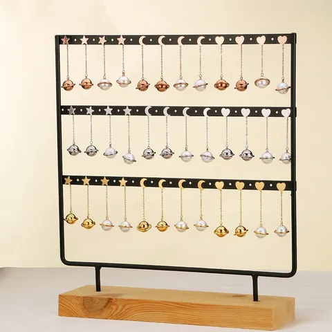 Pendientes Largos De Acero Inoxidable Borla Lazo Corazón Estrella Luna Planeta Perla Artificial Circón Joyería Mujer