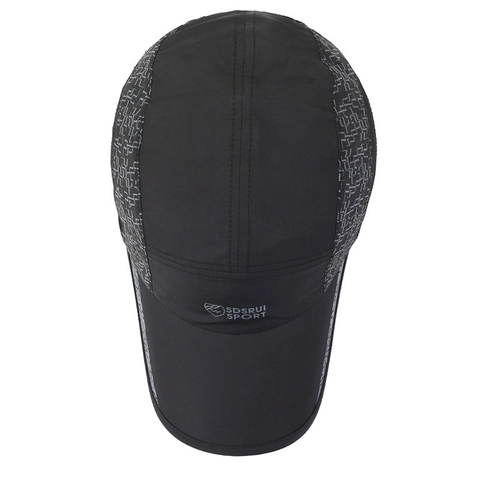 Quick Dry Baseball Cap Polyester Mesh Breathable Sunshade Reflective Outdoor Sports Running Hiking Casual Adjustable