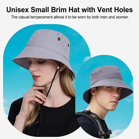Cappello Da Sole All'Aperto In Nylon Tesa Larga Cappello Da Pescatore Con Coulisse Antivento Traspirante Per Pesca