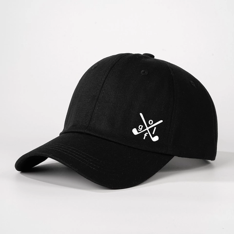 Golf Embroidery Baseball Cap Breathable Sunshade Outdoor Sports Adjustable Casual Curved Brim Hat