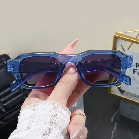 Retro Quadratische Sonnenbrille UV400 Schutz PC Rahmen Rechteck Vintage Streetwear Mode Brillen Für Damen Herren