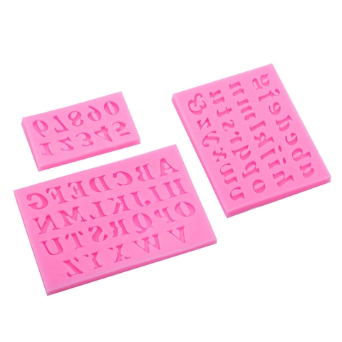 Letter Number Silicone Mold Fondant Chocolate Baking Cake Decorating Tool DIY Crafting