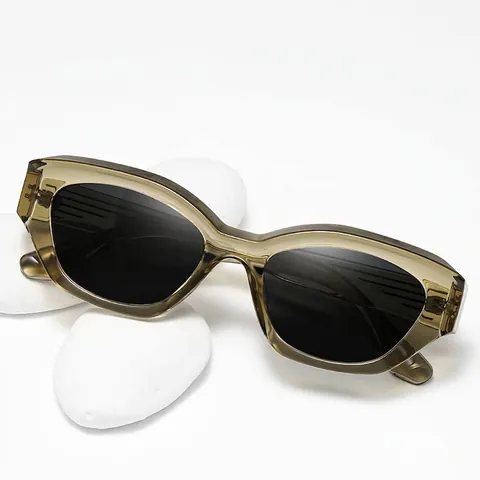 Sunglasses Polarized UV400 Protection TR90 Frame TAC Lens Retro Cat Eye Geometric Style Outdoor Travel Driving Women