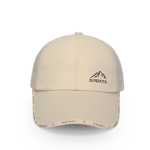 Atmungsaktive Mesh Baseball Kappe Lange Krempe Trucker Hut Outdoor Sport Angeln Sonnenschutz Verstellbar