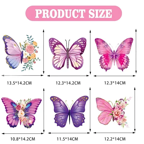 Decorazione Per Festa Di Compleanno Farfalla Viola Banner Di Carta Spirali Topper Per Cupcake Floreale Per Ragazze