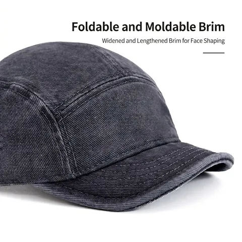 Retro Washed Cotton Baseball Cap Soft Brim Adjustable Peaked Hat Outdoor Sun Protection Casual Streetwear For Men Women