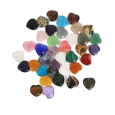 Piedras De Cristal Natural En Forma De Corazón Piedras De Curación Pulidas Piedras De Meditación Decorativas Para Regalos DIY