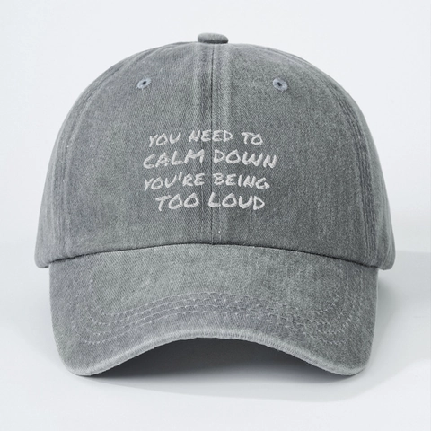 Berretto Da Baseball In Cotone Lavato Vintage Slogan Ricamato Dad Hat Regolabile Protezione Solare Stile Casual Per Uomo Donna