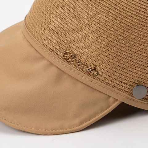 Cappello Da Sole A Tesa Larga Da Donna Paglia Intrecciata Traspirante Estate Spiaggia Berretto Da Pescatore Con Decorazione In Metallo Elegante Pieghevole