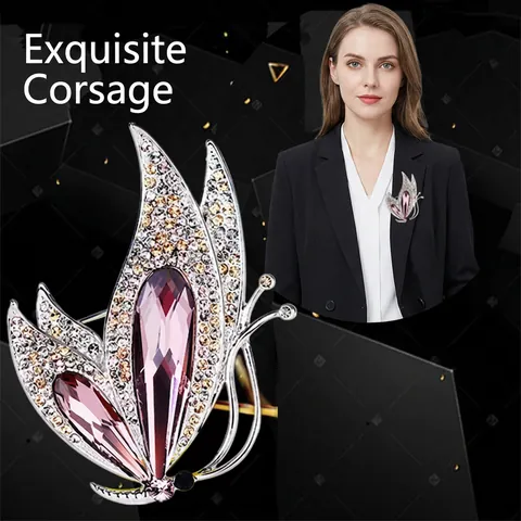 Eleganti Spille Fiore Di Calla Farfalla Gufo Lega Cristallo Strass Perla Artificial Incastonata Gioielli Donna Matrimonio Abito