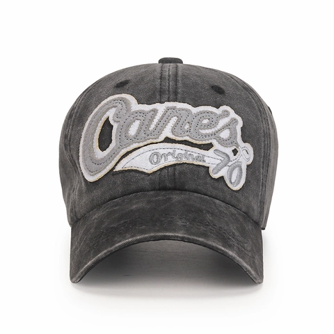 Cappello Da Baseball In Cotone Lavato Vintage Patch Ricamato Regolabile Protezione Solare Cappello Unisex