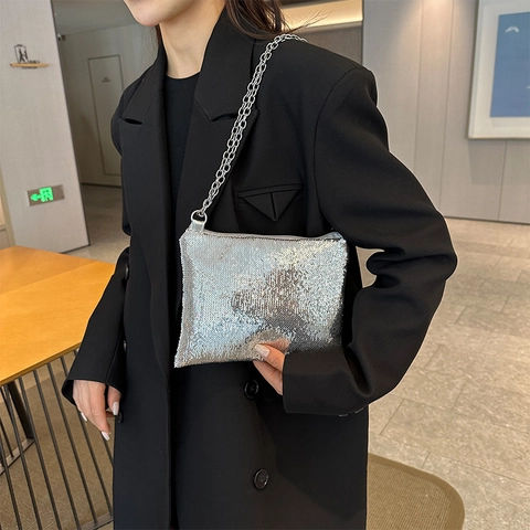 Bolso De Hombro Cuadrado Con Cremallera De Estilo Clásico Vintage De Color Sólido De Lona Pequeña Para Mujeres