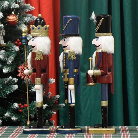 Casse Noisette De Noël En Bois Figurines Roi Tamboureur Décoration De Table Festive Ornements Traditionnels