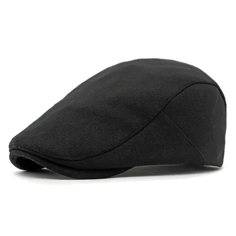 Schirmmütze Retro Britischen Stil Wolliges Polyester Verstellbar Warme Ivy Hut Für Männer Frauen Einfarbig Vintage Beret