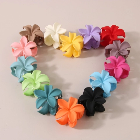 Mollette Per Capelli A Fiore Di Plumeria Opaca Per Donne Ragazze Eleganti Accessori Per Capelli Estivi Stile Coreano