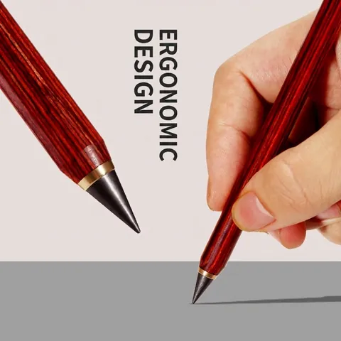 Lápiz Eterno Sin Tinta Sin Afilado Cuerpo De Madera Maciza Escritura Suave HB Resistente A Roturas Herramienta De Dibujo