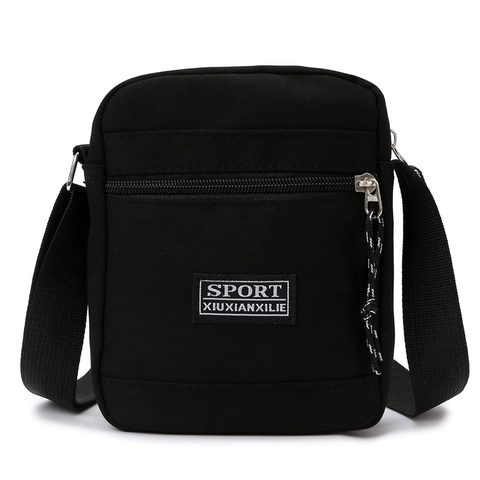 Borsa A Tracolla Piccola Da Uomo Nylon Leggera Resistente All'acqua Borsa Da Spalla Per Viaggi Casual Sport Minimalista Streetwear