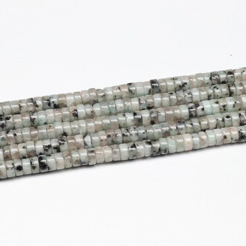 Natural Stone Spacer Beads Disk Heishi Flat Round Gemstone Loose Beads For DIY Jewelry Making Necklaces Bracelets