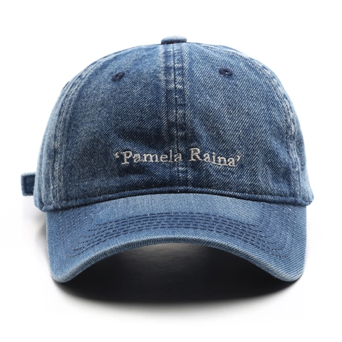 Cappello Da Baseball In Denim Lavato Ricamo Vintage Regolabile Cappello Da Sole All Aperto Unisex Streetwear Cotone