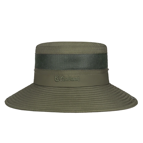 Outdoor Sonnenhut Mit Breiter Krempe Atmungsaktiv Faltbar Wandern Angeln Boonie Hut Mit Verstellbarer Kordel Unisex