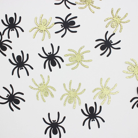Halloween Konfetti Tischdeko Glitzer Papier Spinne Fledermaus Hexe Kürbis Spinnennetz Geist Konfetti Für Halloween Party Feier Dekoration