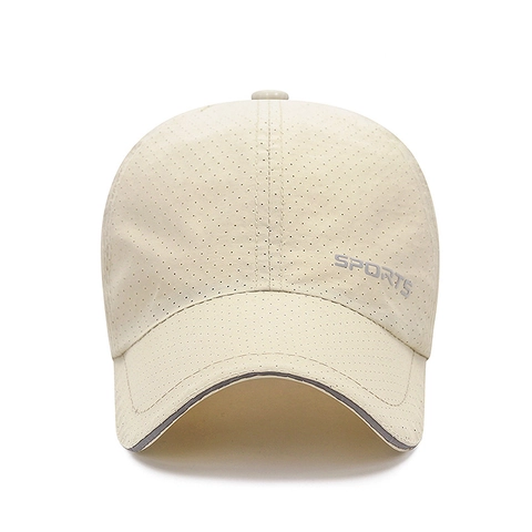 Baseball Cap Quick Dry Breathable Polyester Reflective Strip Long Brim Outdoor Sports Sun Protection Adjustable Men Women