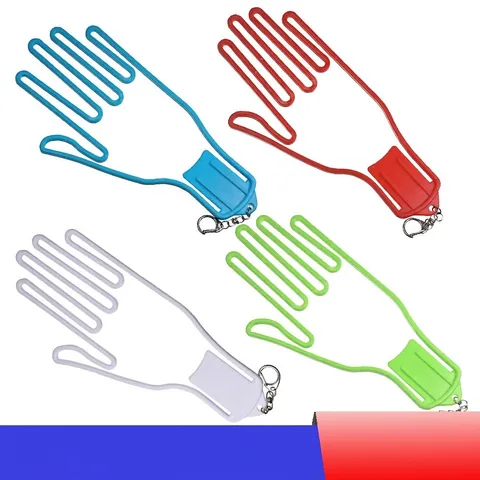 Tenditore Guanti da Golf Supporto per Guanti in Plastica a Forma di Mano Con Gancio per Portachiavi Cornice di Supporto per Asciugatura Protettiva Accessori Sportivi