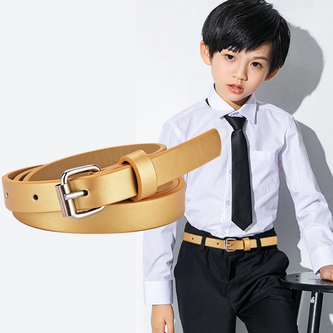 Kids Faux Leather Glitter Belt Heart Pattern Pin Buckle 1.5cm Thin Waist Strap For Jeans Fashion Children Accessory