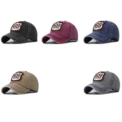 Cappellino Da Baseball In Cotone Lavato Consumato Ricamo 68 Athletic Club Vintage Cappello Da Sole All'Aperto Unisex