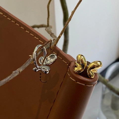 Anillo Ajustable Abierto Mariposa Latón Chapado En Oro Diseño De Nicho Minimalista Joyería Estética Para Mujer