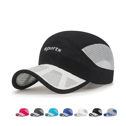 Berretto Da Baseball In Rete Asciugatura Rapida Traspirante Raso Di Ghiaccio Sport All'aperto Protezione Solare Regolabile