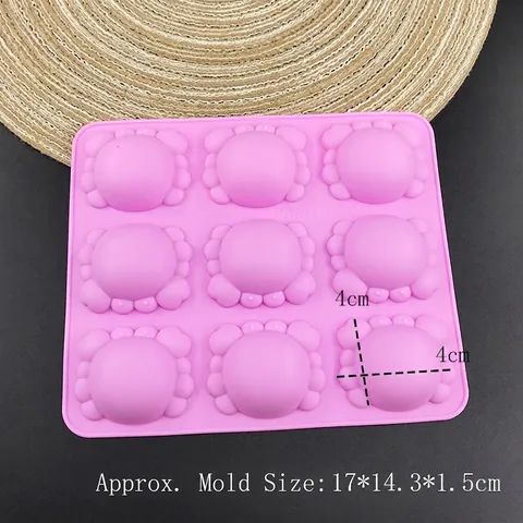Stampo In Silicone Forme Di Granchio E Tartaruga Grado Alimentare Resistente Al Calore Per Cioccolato Fondant Gelatina Decorazione Torte Sapone Resina Strumento Da Forno DIY