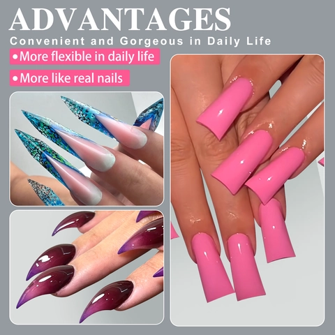 Professionele Transparante Plastic Nagelverlenging Vormen Set 160 Stuks 16 Maten Snelle UV Gel Nagelvormen Voor Manicure